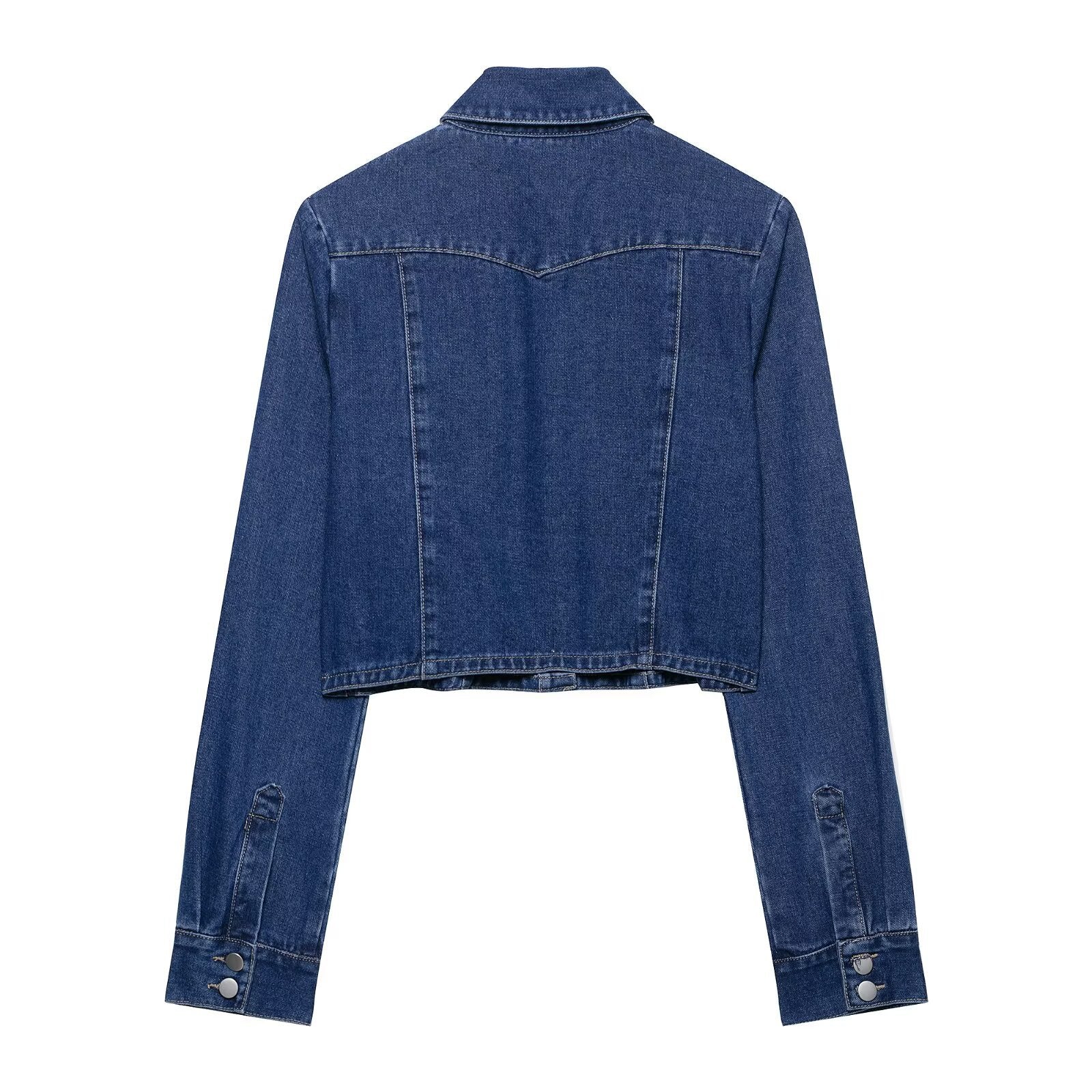 Damen Jeansjacke im lässigen Cropped-Stil R&B