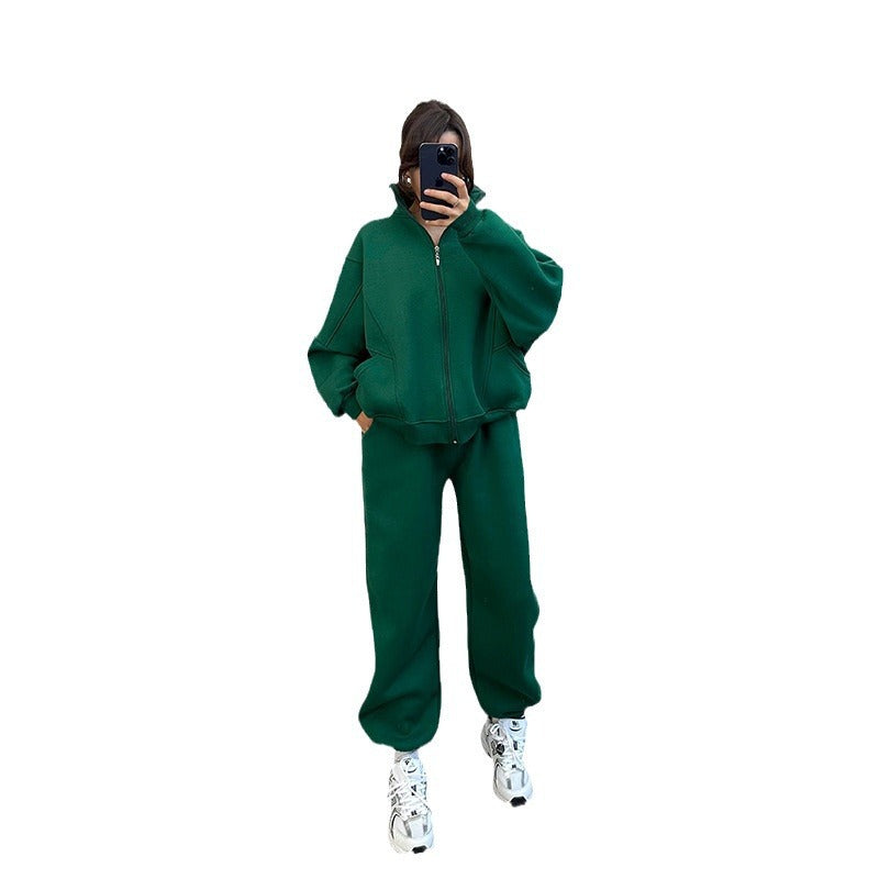 Damen lässiger Zweiteiler mit oversized Hoodie und Jogginghose R&B