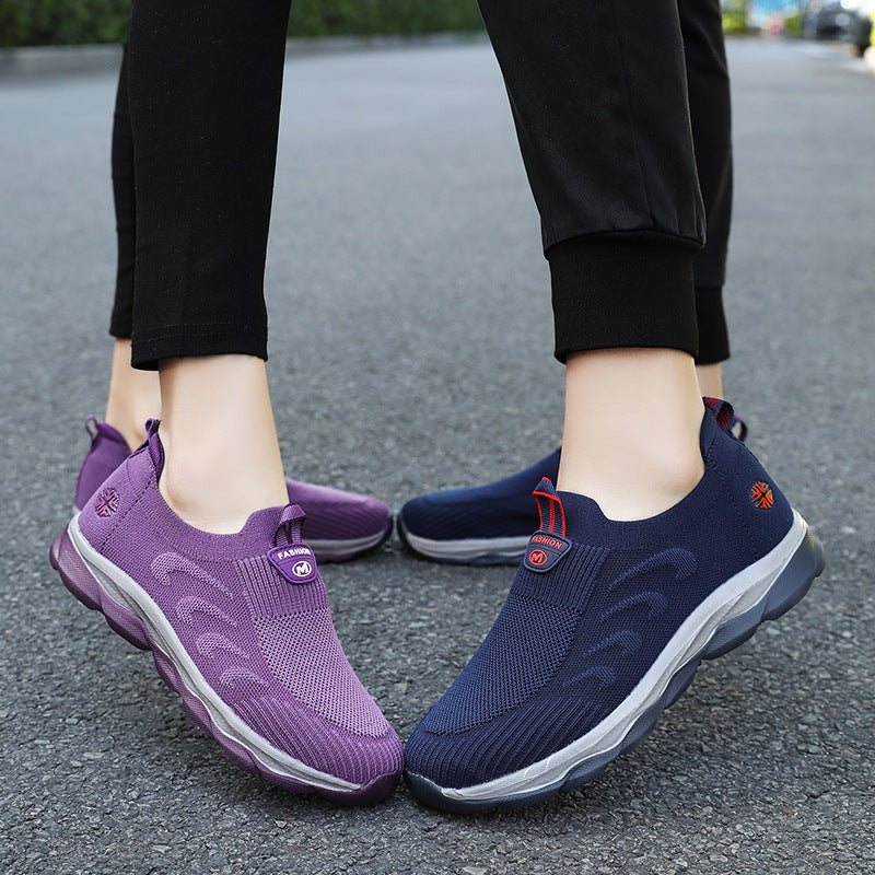 Damen Bequeme Slip-On Laufschuhe mit Elastischem Einstieg R&B