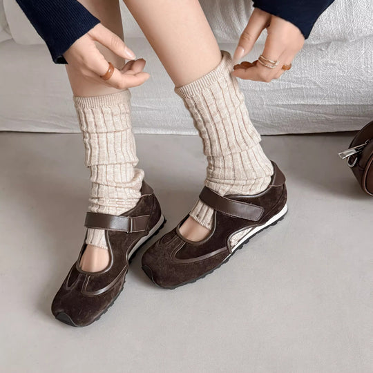 Damen Komfortable Clogs mit verstellbarem Klettverschluss und atmungsaktiver Sohle R&B