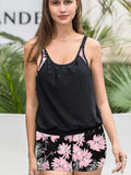 Damen Tankini-Set mit floralem Muster und lockerer Passform R&B