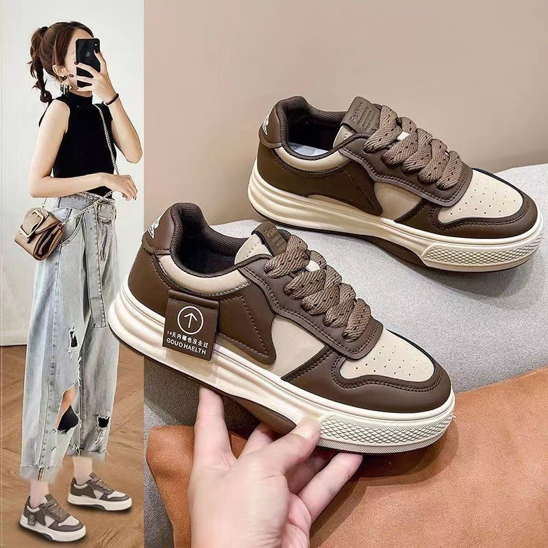 Damen Sportliche Sneaker mit dicker Sohle und atmungsaktivem Obermaterial R&B