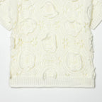 Damen Strickoberteil mit floralem Strukturmuster R&B