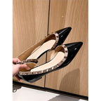 Damen elegante Slingback-Pumps mit zierlichen Strassverzierungen R&B