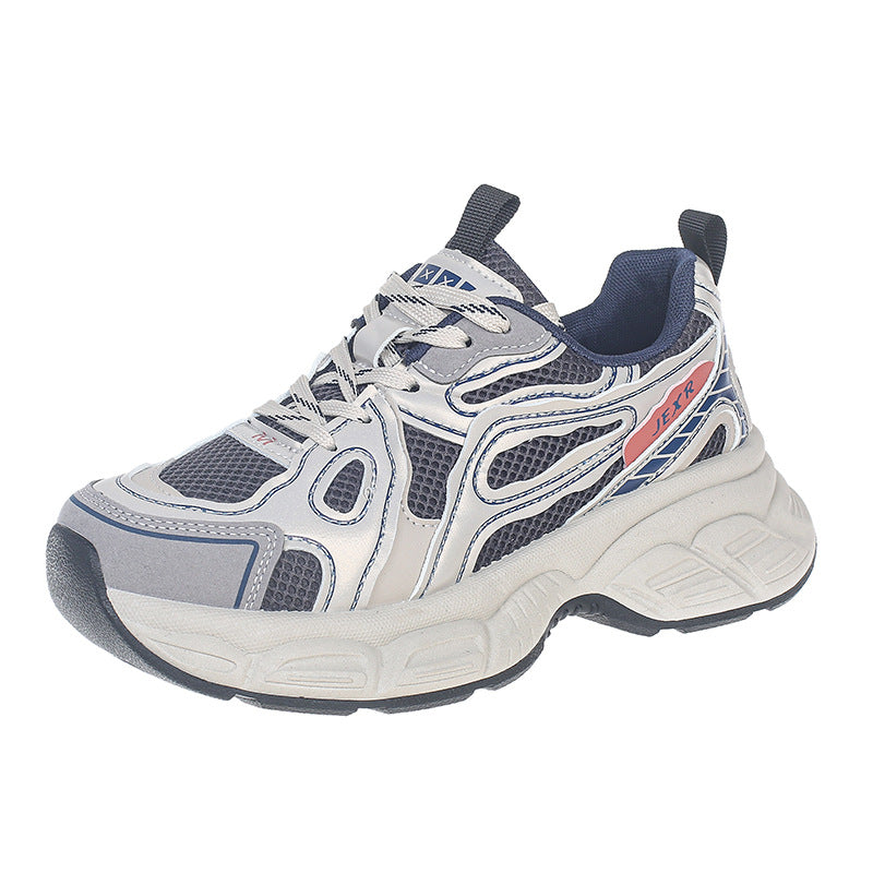 Damen Sportliche Chunky Sneakers mit atmungsaktiver Netzoberfläche R&B