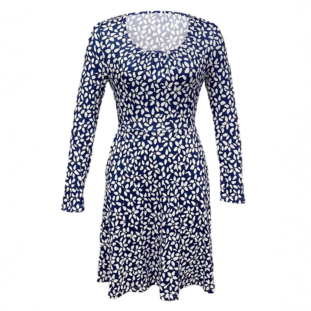 Damen Kleid mit floralem Muster und praktischen Taschen R&B