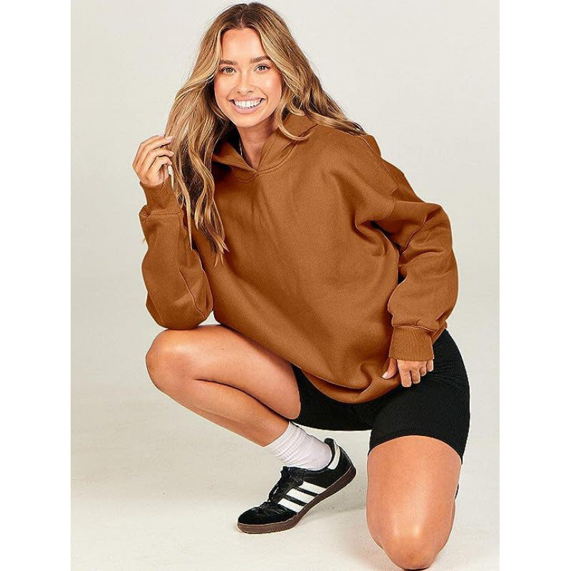 Damen bequeme Kapuzen-Sweatshirt R&B