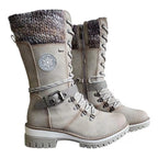 Damen Winterstiefel mit warmem Futter und trendigem Schnürdesign R&B