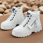 Damen Stylische und isolierte Winterstiefel mit rutschfester Sohle R&B