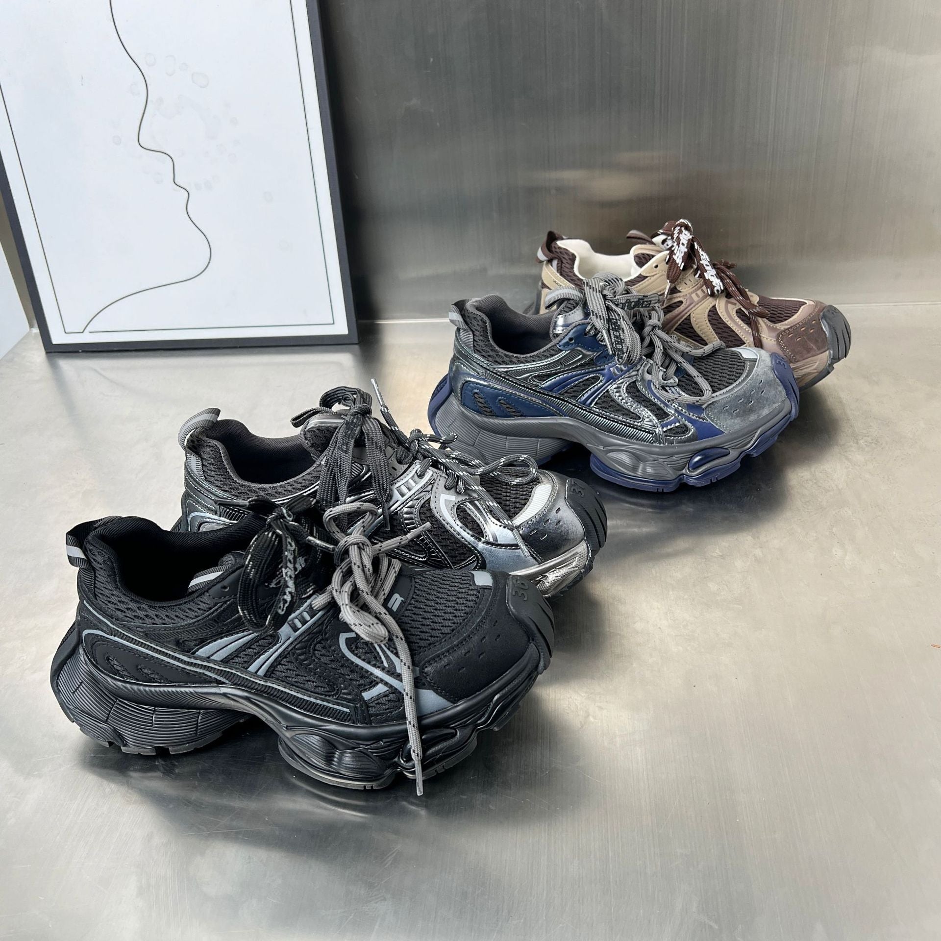 Damen Sportliche Laufschuhe mit atmungsaktiver Netzstruktur und stoßdämpfendem Fußbett R&B
