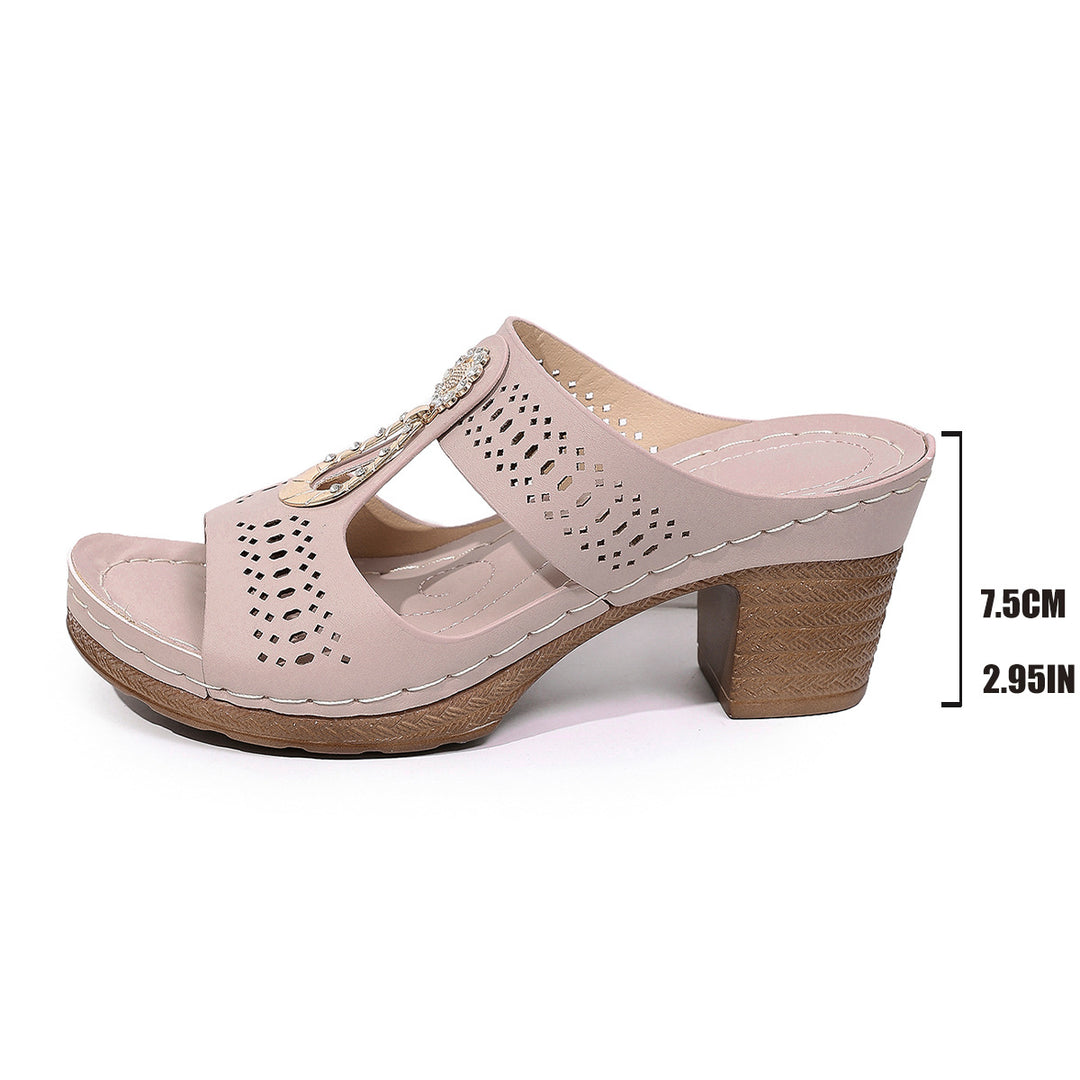Damen Komfortable Sandaletten mit elegantem Absatz R&B