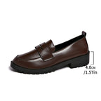 Damen Elegante und bequeme Mokassins mit modischem Riemen R&B