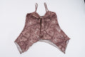 Damen luftiges und elegantes Spaghetti-Trägertop mit floralem Muster R&B