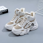 Damen modische Sneaker mit warmem Innenfutter und rutschfester Sohle R&B