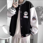 Herren Collegejacke mit praktischen Taschen und Stickereien