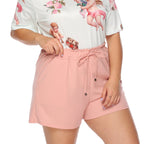 Damen lässiges Oberteil mit einzigartigem Engel-Druck und bequemen Shorts R&B