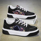 Damen modische Sneakers mit einzigartigem Ethno-Muster und bequemer Sohle