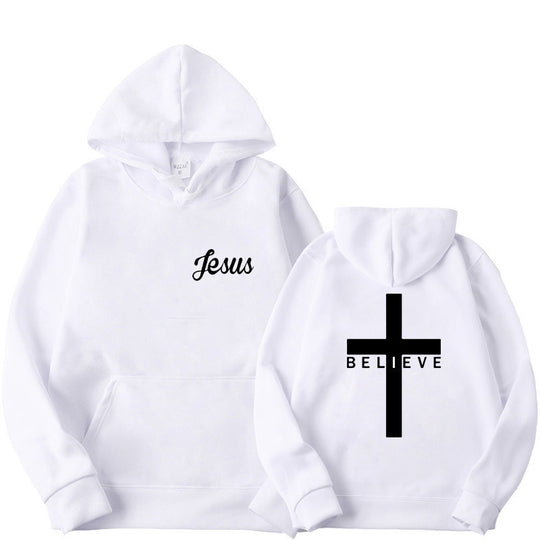 Damen Kapuzenpullover mit motivierendem Glaubensdesign und bequemer Passform R&B