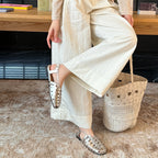 Damen Komfortable und elegante Zehentrenner-Sandalen mit raffiniertem Flechtmuster