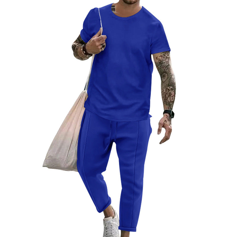 Herren sportliches Set aus hochwertiger Baumwolle mit funktionalem Design und atmungsaktiver Struktur R&B