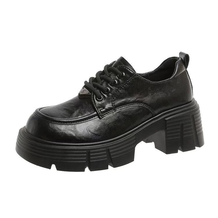 Damen modische Plateau-Schnürschuhe mit robustem Profil R&B