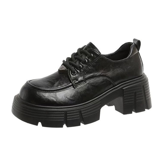 Damen modische Plateau-Schnürschuhe mit robustem Profil R&B