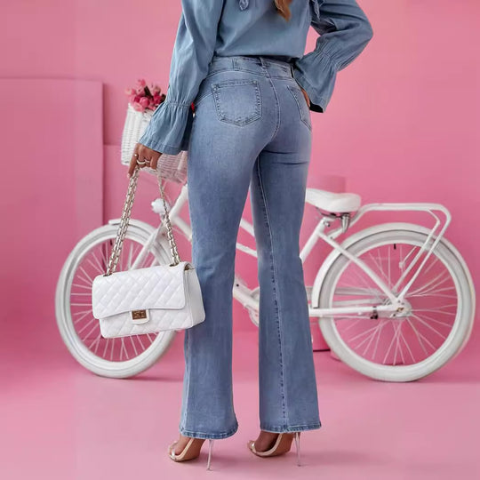 Damen Flared Jeans im eleganten Vintage-Stil R&B