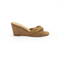Damen Wedgesandalen mit kunstvoll geflochtenem Riemendesign und komfortablem Fußbett R&B