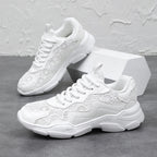 Damen Trendige Sneakers mit atmungsaktivem Obermaterial und eleganter Struktur
