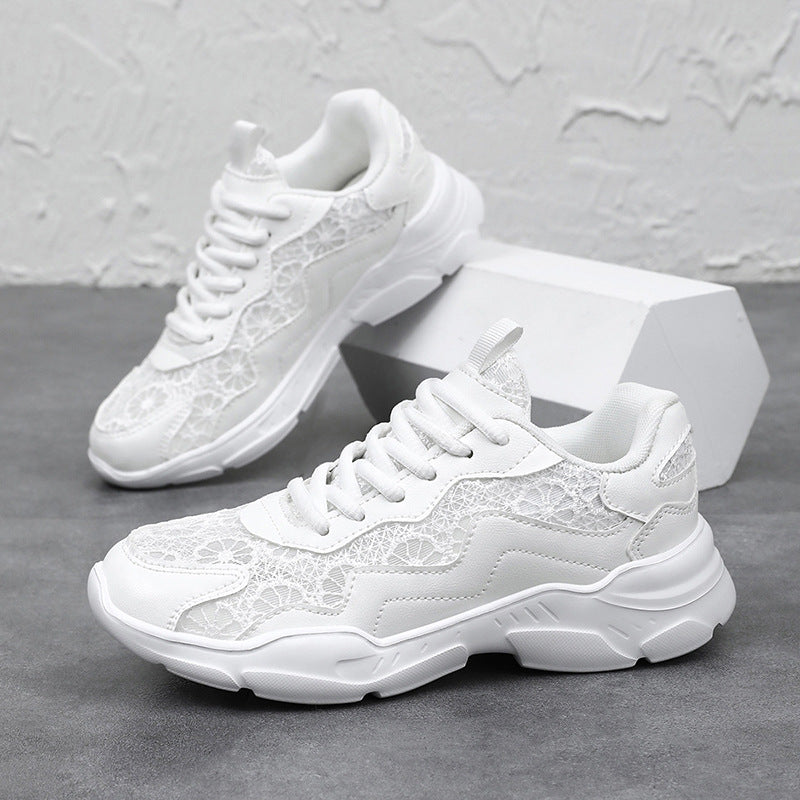 Damen Trendige Sneakers mit atmungsaktivem Obermaterial und eleganter Struktur