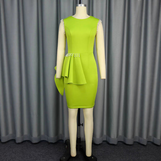 Damen Elegantes Cocktailkleid mit voluminösem Rüschenelement R&B
