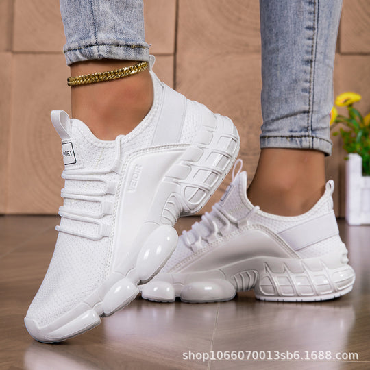 Damen Sportliche Laufschuhe mit stoßdämpfendem Obermaterial und atmungsaktiver Konstruktion R&B