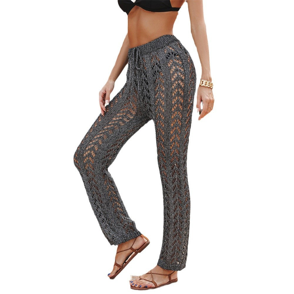 Damen Luftige Häkelhose mit dekorativem Lochmuster R&B