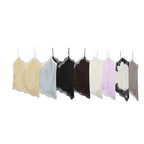 Damen-Spitzen-Camisole mit asymmetrischem Schnitt und eleganten Punkten R&B
