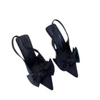 Damen Slingback Pumps mit verspieltem Schleifendesign R&B