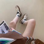 Damen Plateau-Sneaker mit sportlichem Design und breiter Sohle R&B