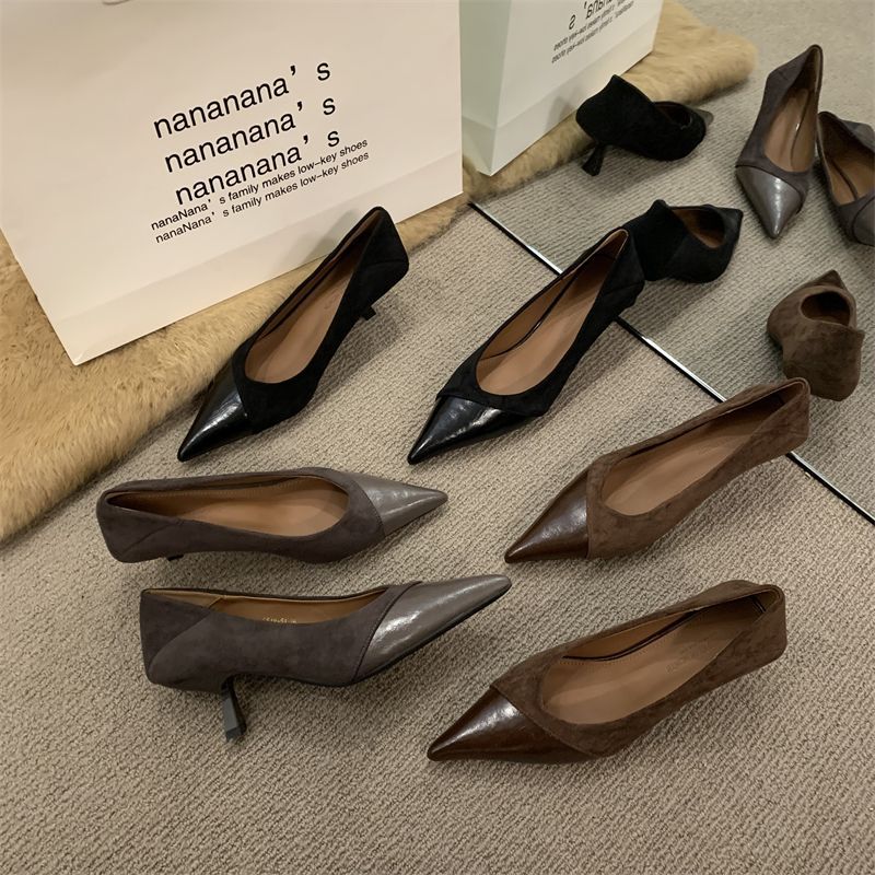 Damen elegante spitze Pumps R&B