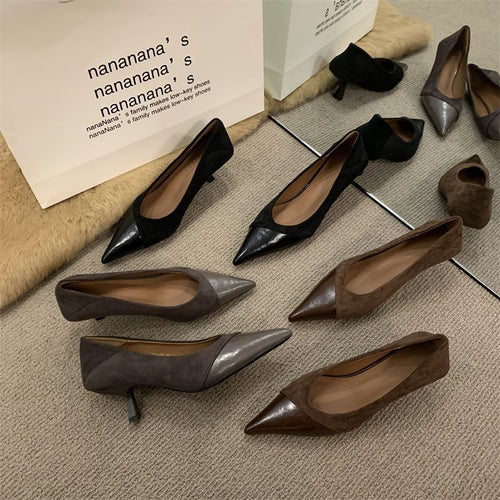 Damen elegante spitze Pumps R&B