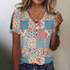 Damen Glitzernde V-Pullover Bluse