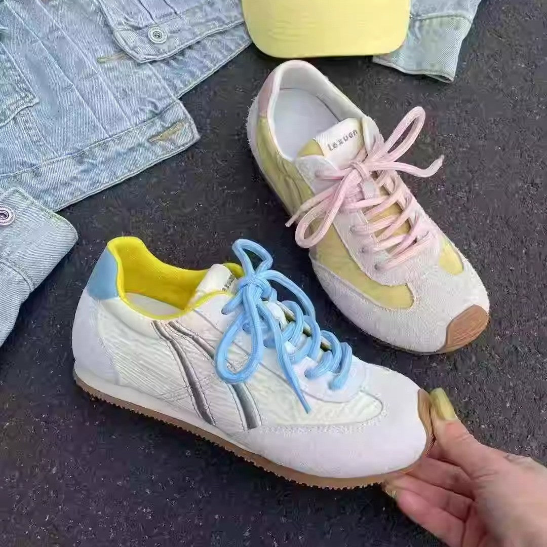 Damen Sportliche Sneakers mit atmungsaktiver Obermaterialstruktur und trendigem Design R&B