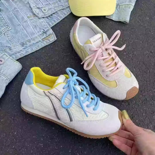 Damen Sportliche Sneakers mit atmungsaktiver Obermaterialstruktur und trendigem Design R&B