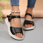 Damen Sportliche Sandalen mit bequemer Fußbettung und modischem Plateau R&B