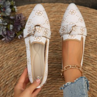 Damen Stilvolle und komfortable Ballerinas mit großem Schleifendetail R&B