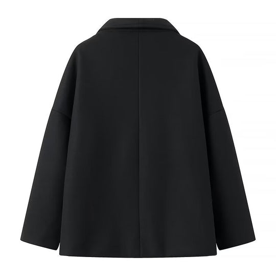 Damen modische Übergangsjacke im eleganten Doppelreiher-Stil R&B