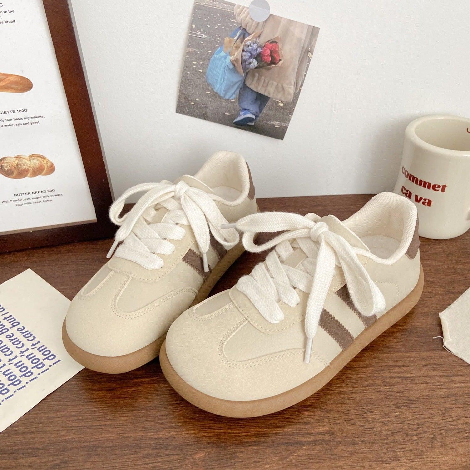 Damen Sportliche Sneakers mit weichem Obermaterial und rutschfester Sohle R&B