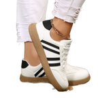 Damen Sportliche Sneakers mit klassischem Streifendesign R&B