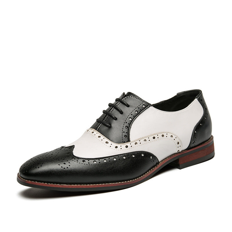 Damen elegante Brogues aus hochwertigen Leder mit klassischem Design R&B