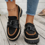 Damen Elegante Slipper mit dekorativer Knotendetail und rutschfester Sohle R&B