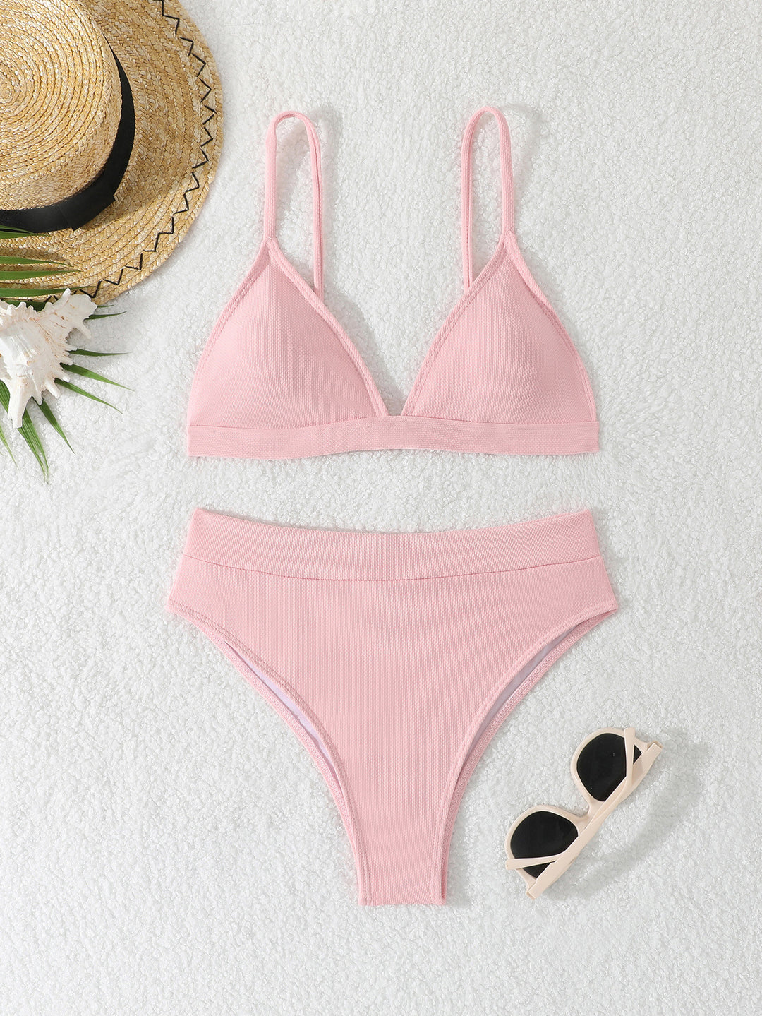Damen Triangel-Bikini mit hohem Bund R&B