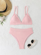 Damen Triangel-Bikini mit hohem Bund R&B